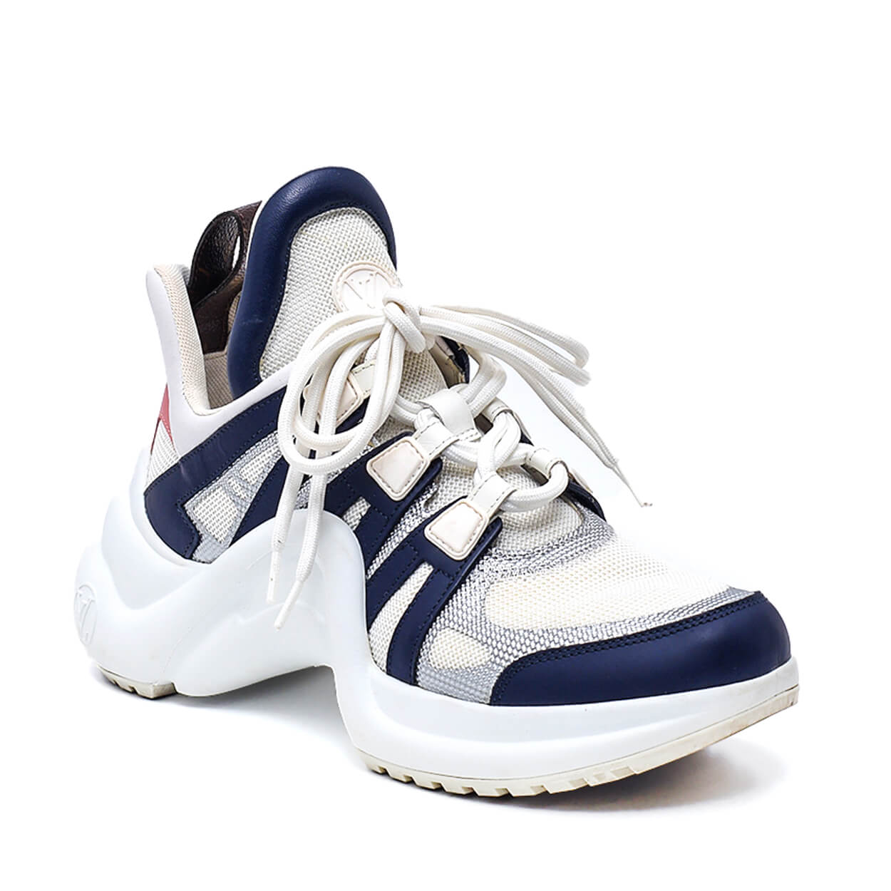 Louis Vuitton - Calfskin Nylon Pop Archlight Sneakers 38